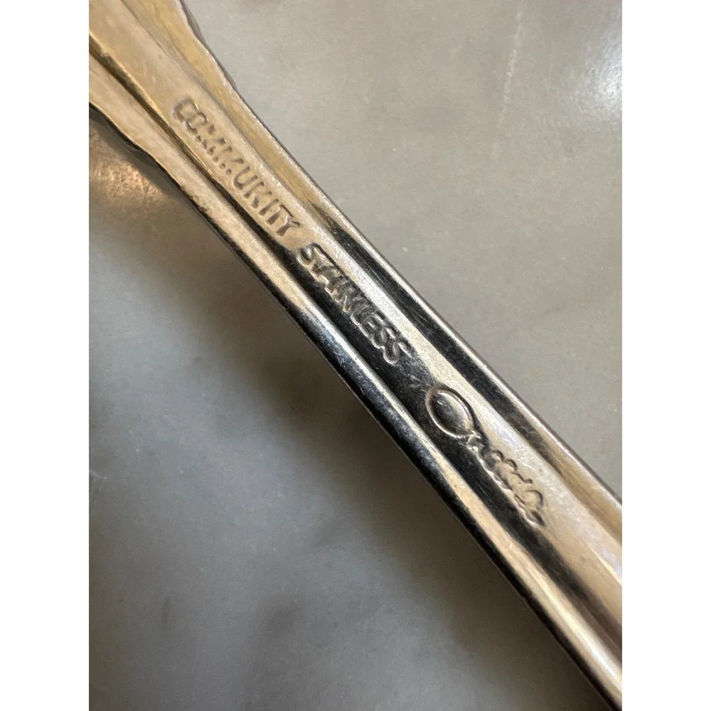 Oneida Community Stainless Cherbourg Dinner Forks Set of 2 Vintage Flatware